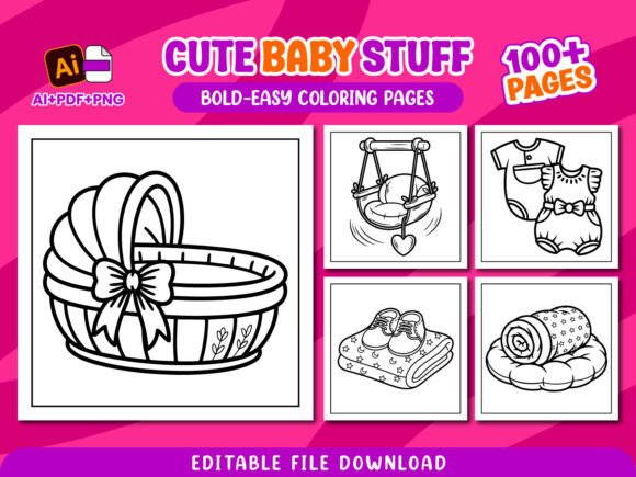 Download Baby Stuff Large Print Coloring Pages - Large print coloring pages Collection