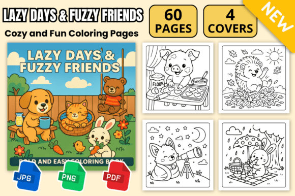Download Lazy Days &amp; Fuzzy Friends Coloring Pages - Fuzzy friends coloring pages Collection