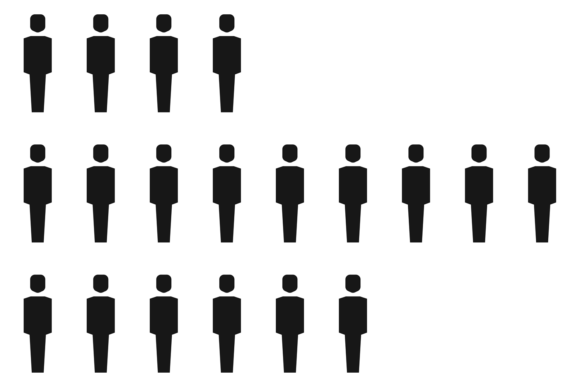 Download People Counting Infographics Element. Bl - Graphic Collection