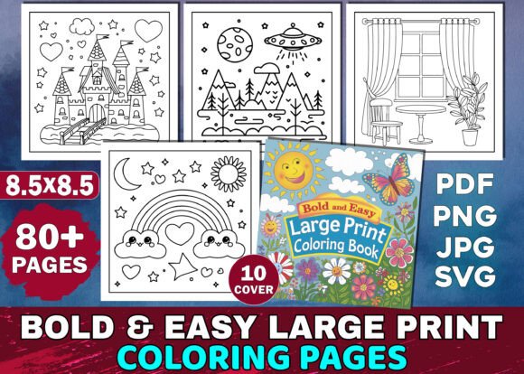 Download Bold and Easy Large Print Coloring Pages - Large print coloring pages Collection